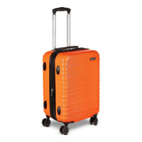 Amazon Basics 21" Hardside Carry - On Luggage with Spinner Wheels, Expandable for Up to 25% More Space, Scratch - Resistant Hardshell Suitcase, Telescoping Handle, Orange
