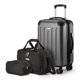 Amazon Basics 3-Piece Luggage Set with Spinner Wheels, Including 22