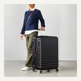 Amazon Basics 30" Hardside Large Checked Luggage, Hardshell Suitcase With Four Multi - directional Wheels, Expandable For Up to 15% More Space, Scratch - Resistant Shell, Black