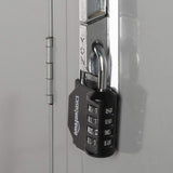 Amazon Basics 4 - Digit Combination Lock, Black, 2 - Pack