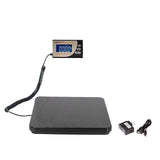 Amazon Basics Digital Postal Scale with Tare Function, Heavy Duty, Aluminium Platform, 440 lb Capacity, Digital Shipping, Portable, Black