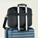 Amazon Basics Laptop Carrying Case with Shoulder Strap and Handle, Large Capacity, 15.6 in, Black
