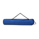 Amazon Basics Portable Folding Camping Chair with 4-Can Cooler, Side Pocket, Cup Holder, and Carry Bag, Sturdy, Breathable Mesh Back, Large, Blue