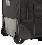 Amazon Basics Rolling Wheeled Laptop Bag, 15.6 in, Black, Sturdy with Compartments and Locking Handle