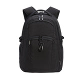Amazon Basics Travel Laptop Backpack with Multiple Pockets and Compartments for 17 in / 43.1 cm Laptop, Water Resistant, Spacious with Padded Shoulder Straps, Black