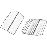 Amazon Basics Zippered PEVA Garment Bag, Dust Cover for Clothing Protection, Translucent White, 5-Pack