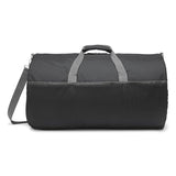 Amazon Essentials Duffel Bag for Travel and Sports, 25-inch Foldable Packable Nylon Bag with Multiple Zippered Pockets, 35 lb Weight Capacity, Collapsible for Easy Storage, Black