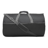 Amazon Essentials Duffel Bag for Travel and Sports, 25-inch Foldable Packable Nylon Bag with Multiple Zippered Pockets, 35 lb Weight Capacity, Collapsible for Easy Storage, Black