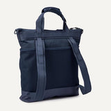 Amazon Essentials Unisex Adults' Convertible Nylon Backpack Tote with Adjustable Straps for Men and Women, Navy, One Size