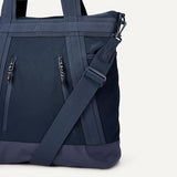 Amazon Essentials Unisex Adults' Convertible Nylon Backpack Tote with Adjustable Straps for Men and Women, Navy, One Size