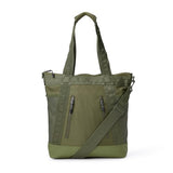 Amazon Essentials Unisex Adults' Convertible Nylon Backpack Tote with Adjustable Straps for Men and Women, Olive, One Size
