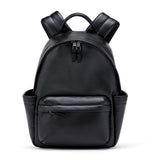 Amazon Essentials Women's Faux Leather Small Backpack Bag, Black, One Size