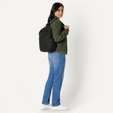 Amazon Essentials Women's Small Quilted Backpack, Black, One Size
