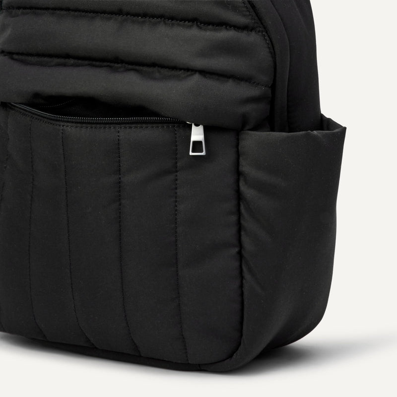 Amazon Essentials Women's Small Quilted Backpack, Black, One Size