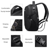Amdtsaue Travel Laptop Backpack for Men, Water Resistant Backpack Airline Approved Business Work Bag with USB Charging Port