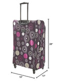 American Flyer Luggage Fireworks 5 Piece Spinner Set, Purple, One Size