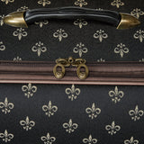 American Flyer Luggage Fleur De Lis 4 Piece Set, Black, One Size