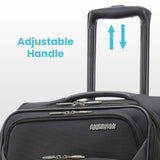 American Tourister 4 KIX 2.0 Expandable Softside Luggage with Spinner Wheels, 20 SPINNER, BLACK