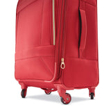 American Tourister Belle Voyage Softside Luggage with Spinner Wheels, Red, Carry - On 21 - Inch