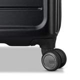 American Tourister Fathead Large Checked Luggage - Customize with Favorite Sports or Character Decal - Durable ABS Hardshell with 1.5" Expansion - 360° Spinner Wheels - RightHeight™ Handle - Black