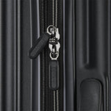 American Tourister Fathead Large Checked Luggage - Customize with Favorite Sports or Character Decal - Durable ABS Hardshell with 1.5" Expansion - 360° Spinner Wheels - RightHeight™ Handle - Black