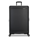 American Tourister Fathead Large Checked Luggage - Customize with Favorite Sports or Character Decal - Durable ABS Hardshell with 1.5" Expansion - 360° Spinner Wheels - RightHeight™ Handle - Black