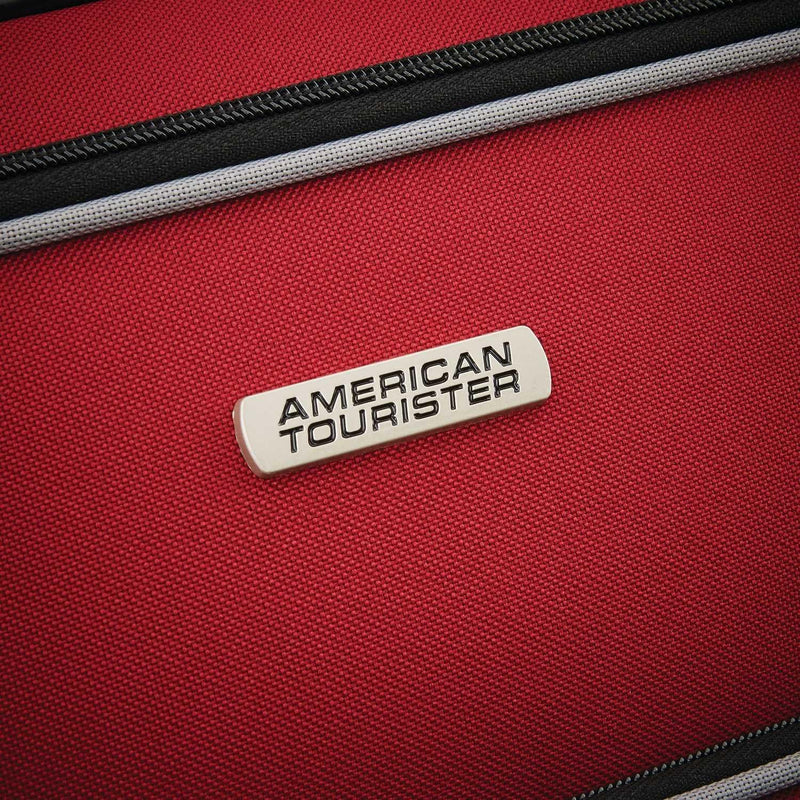 American Tourister Fieldbrook XLT Softside Upright Luggage, Red/Black, 3 - Piece Set (BB/21/25)