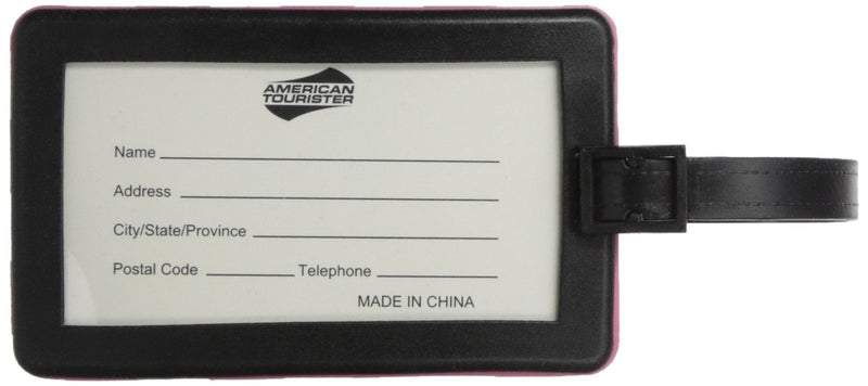 American Tourister Luggage Tag, Cherry Checks, One Size