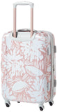 American Tourister Moonlight Hardside Expandable Luggage with Spinner Wheels, Ascending Gardens Rose Gold, Checked - Medium 24 - Inch
