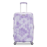 American Tourister Moonlight Hardside Expandable Luggage with Spinner Wheels, Lavender Maze, Checked - Medium 24 - Inch