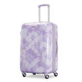 American Tourister Moonlight Hardside Expandable Luggage with Spinner Wheels, Lavender Maze, Checked - Medium 24 - Inch