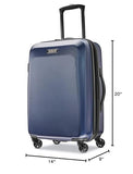 American Tourister Moonlight Hardside Expandable Luggage with Spinner Wheels, Navy, Carry - On 21 - Inch