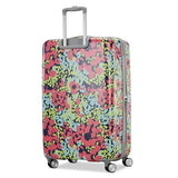 American Tourister Moonlight II Hardside Expandable Luggage with Spinner Wheels, Poppy Pattern, Large Checked Suitcase 28-Inch