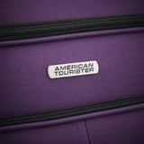 American Tourister Pop Max Softside Luggage with Spinner Wheels, Purple, 3 - Piece Set (21/25/29)