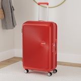 American Tourister Soundbox, Red (Coral Red), Spinner L EXP (77 cm - 97/110 L), Soundbox