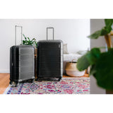 American Tourister Stratum 2.0 Expandable Hardside Luggage with Spinner Wheels, Jet Black, Carry - on