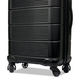American Tourister Stratum 2.0 Hardside Expandable Luggage with Spinners, Jet Black, 2PC SET (Carry - on/Medium)