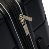 American Tourister Stratum 2.0 Hardside Expandable Luggage with Spinners, Jet Black, 2PC SET (Carry - on/Medium)