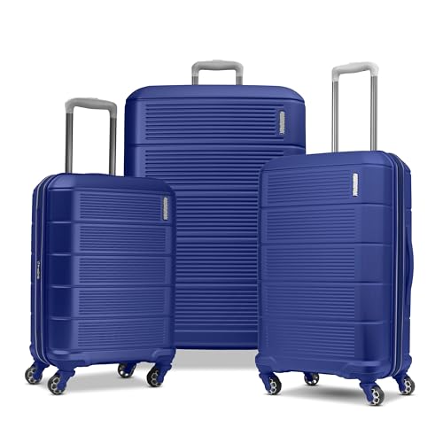American Tourister Stratum 2.0 Hardside Expandable Luggage with Spinners | Sapphire Blue | 3PC (CO/MED/LG)