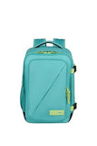 American Tourister Take2Cabin Ryanair Cabin Bag, 25 x 20 x 40 cm, 24 L, 0.50 kg, Hand Luggage, Aeroplane Backpack S Underseater, Turquoise/Green (Dusty Turquoise/Lime), Turquoise/Green (Dusty,