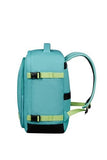 American Tourister Take2Cabin Ryanair Cabin Bag, 25 x 20 x 40 cm, 24 L, 0.50 kg, Hand Luggage, Aeroplane Backpack S Underseater, Turquoise/Green (Dusty Turquoise/Lime), Turquoise/Green (Dusty,
