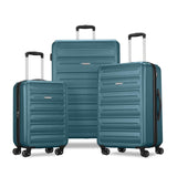 American Tourister Westridge Hardside Luggage Set with Spinner Wheels, Teal, 3PC Set (CO/M/L)