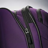 American Tourister Zoom Softside Luggage with Spinner Wheels, Purple, Checked - Medium 25 - Inch