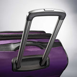 American Tourister Zoom Softside Luggage with Spinner Wheels, Purple, Checked - Medium 25 - Inch