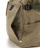 Anello AT-C1225 2-Way Tote Backpack, Large Capacity, A4 POST, beige, F