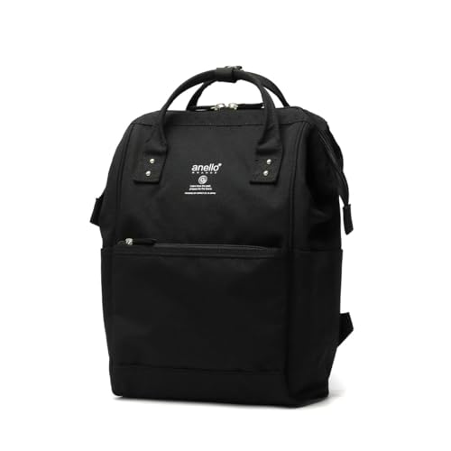 Anello Grande SPS GUB3014Z Backpack with Clasp, Small, A4 Base, Water Repellent, Multi-Storage, Black | Backpacks4Less
