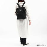 Anello Grande SPS GUB3014Z Backpack with Clasp, Small, A4 Base, Water Repellent, Multi-Storage, Black