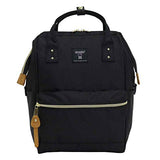 Anero ATB0197Z Backpack with Clasp, S, A4 Base, Water Repellent, Multiple Storage, PC Storage, Black | Backpacks4Less