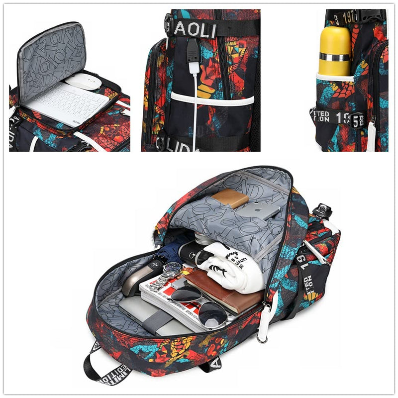 Ansigeren No. 30 Basketball Player Multifunctional Backpacks Sports Fan Bookbag Travel Student Backpack (W1)