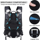 ANTERK Extra Large Travel Laptop Backpack, 17.3 Inch Carry on Backpack for Men Women, Big Anti Theft Water Resistant College Bussiness TSA Airline Approved Work Computer Backpack, Black